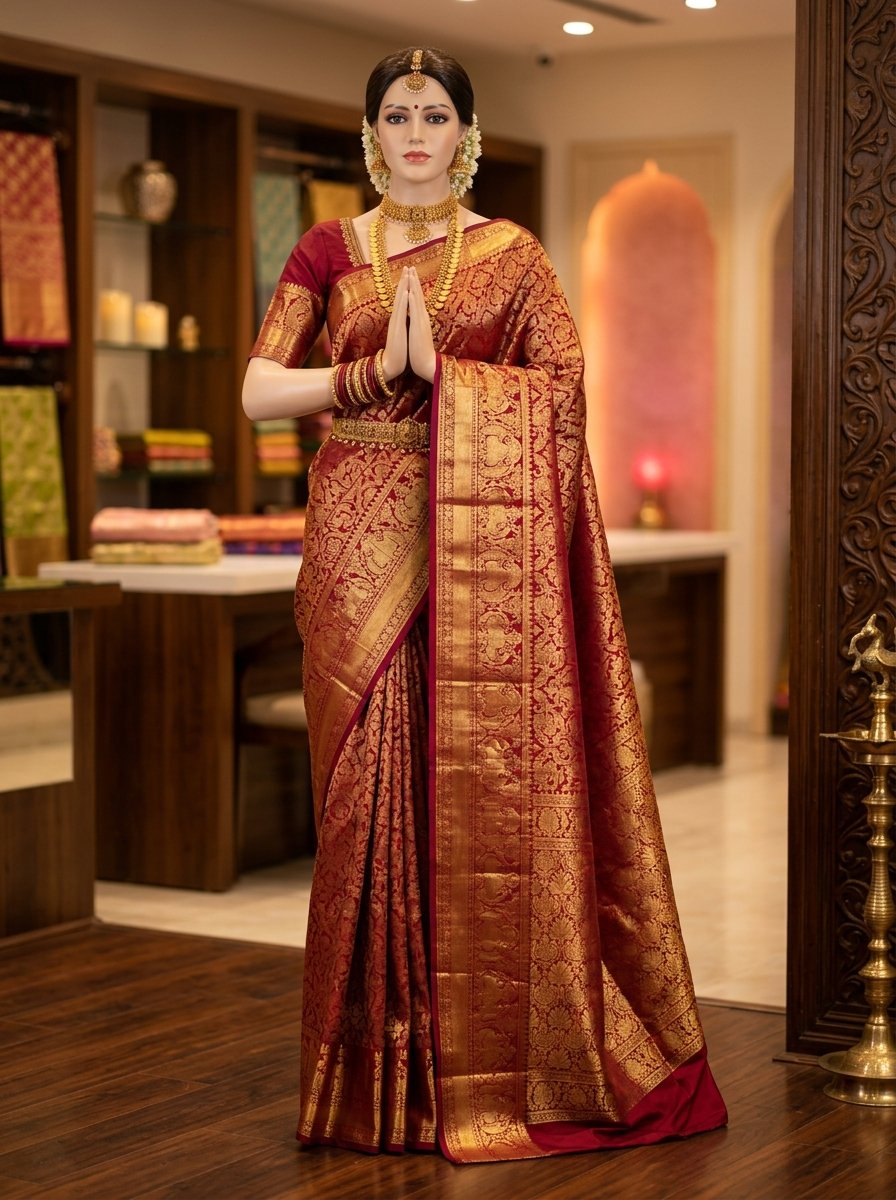 Royal Kanjeevaram Pure Silk Zari Saree